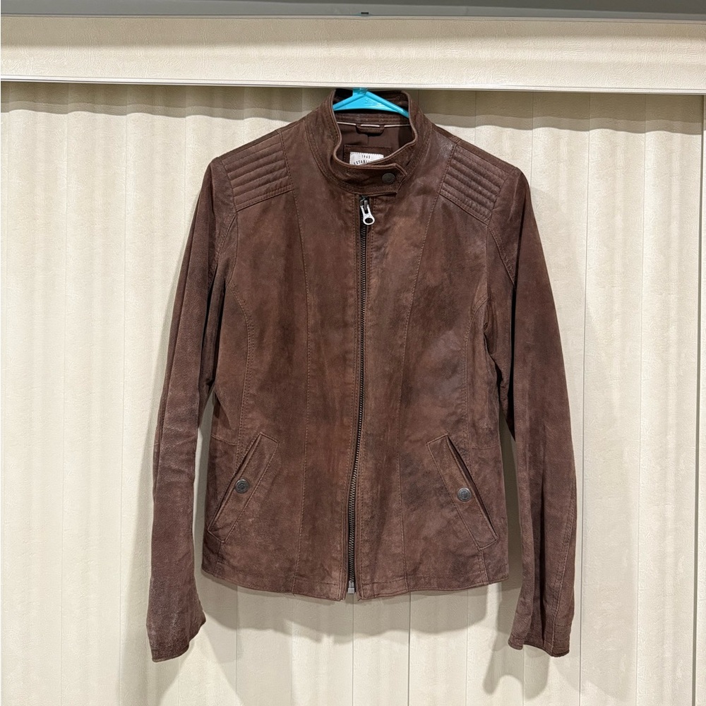 Brown Leather Jacket for Women